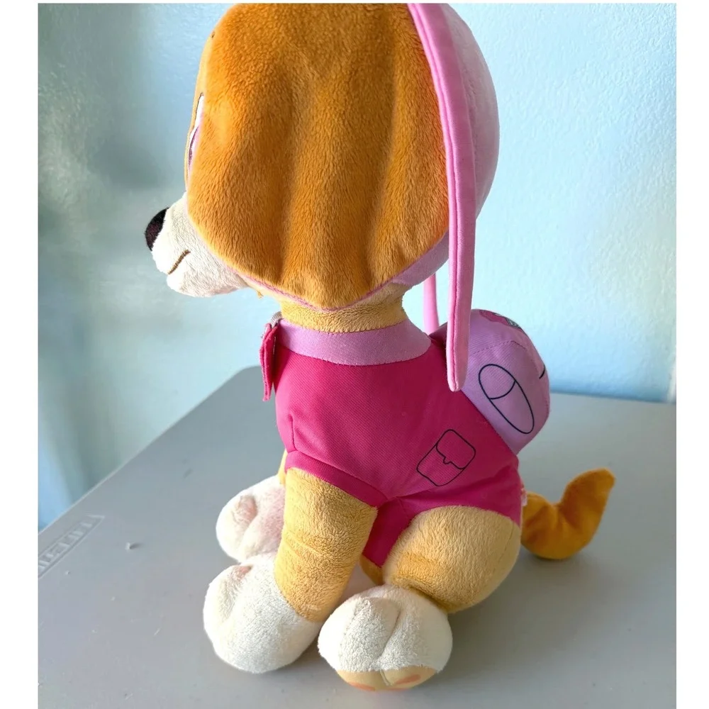 Paw Patrol 15 Inch Skye Plush Stuffed Animal Toy Pink Aviator Outfit Pup Dog